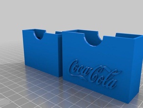 mini playing card holder - coca cola toys & games 3d print model - Mito3D