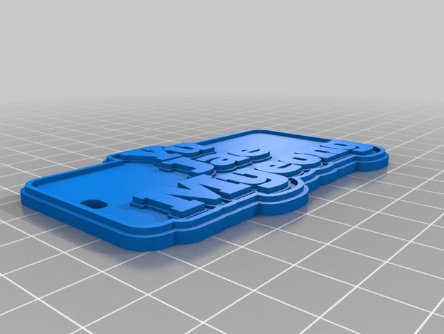 my customized multiline tag keychain keychains 3D print model - Mito3D
