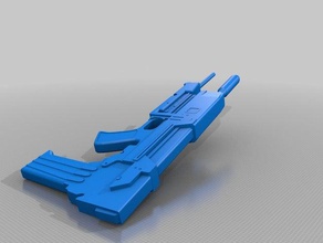 terminator 2 de plasma rifle conceito A impressão 3d 3d print model - Mito3D