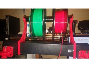 filament spool holder 25mm conduit monoprice maker select v2 3d printer accessories makerselect 3d print model - Mito3D