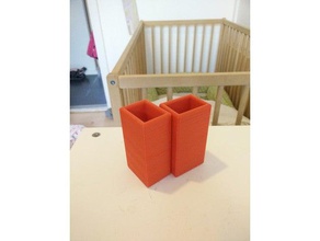 ikea crib leg extender household bed hack kids 3d print model - Mito3D