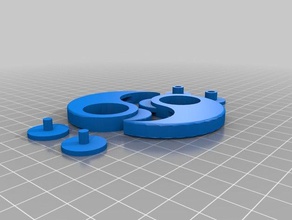 mon-mon yin yang fidget spinner toys & games fidget-toy fidgeting fidgetspinner hand toy 3d print model - Mito3D