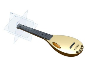 headless gourd soprano uke 5pc 5th gen music musical instrument ukulele 3d print model - Mito3D