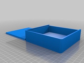 deslice la caja de 125x125x3 portaherramientas y cajas personalizado 3d print model - Mito3D