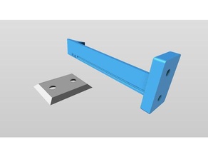 child safe cupboard latch household safety door catch house kitchen hook utensils 3d print model - Mito3D