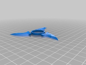 genji nómada shuriken props fidget spinner de supervisión 3d print model - Mito3D