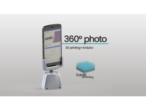 360 fotos gadgets graus A impressão 3d arduino câmera suporte de diy eletrônica engenharia móveis telefone celular fotografia deslizante tripé 3d print model - Mito3D