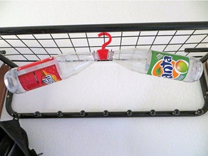percha - secadora de los hogares ropa reciclaje creativo colgador ningún apoyo la papelera reciclados supportless 3d print model - Mito3D
