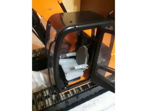 digger koltuk r c araçlar Buldozer escavatore ruspa scavatore kazıyıcı öğle oyuncak 3d print model - Mito3D