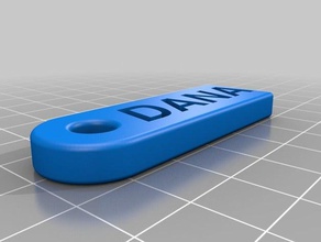 key chain dana accessories customized 3d print model - Mito3D