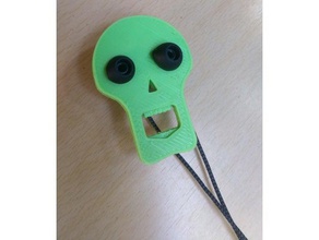 skull bud mobile phone 3d print model - Mito3D