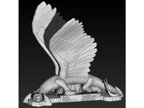 kinnara sculture drago gioco guerra 3d print model - Mito3D