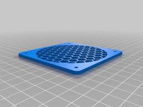 my customized parametrizable any size fan finger guard cover honeycomb filling 3d printer parts 3d print model - Mito3D