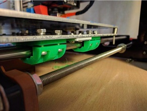 lm8uu portant ajustement serré titulaire L'imprimante 3d de pièces support palier 4 vis roulement 3d print model - Mito3D