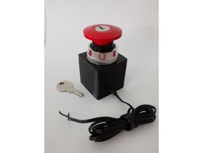 botón de parada emergencia adaptado interruptores táctiles la electrónica el emo esp8266 pulsador interruptor 3d print model - Mito3D