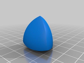 meissner tetrahedron math art constant width reauleaux 3d print model - Mito3D