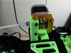 holder mk8 extruder bowden modification prusa i3 acrylic 3d printer extruders 3d print model - Mito3D