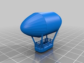 dirigible vehículos impresionante fresco la diversión globo de aire caliente 3d print model - Mito3D