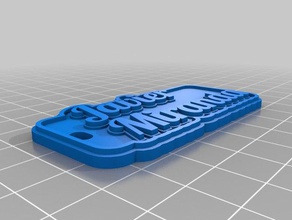 javiuer miranda tag de porta-chaves chaveiros personalizado 3d print model - Mito3D