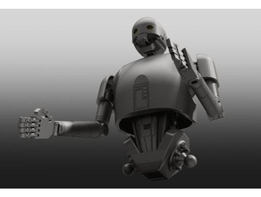 robot de la taille l'inspiration modèle robots droid k2so rouge une star wars 3d print model - Mito3D