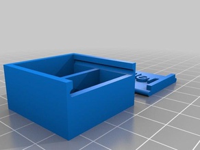 pillen boîte de 2fach 30x30 x15 2mm w cache coulissant les conteneurs personnalisé 3d print model - Mito3D