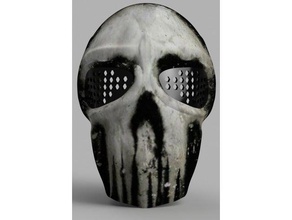 exército de dois máscara adereços paintball punisher 3d print model - Mito3D