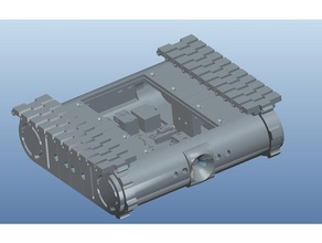 raspberry pi controlled tank + 25 4 mm models tracks 3d print model - Mito3D