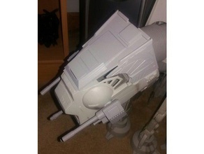 star wars at-at gun 3d printing walker cannon canon part science fiction scifi side space spaceship spare starwars 3d print model - Mito3D