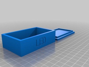 led de la caja los contenedores personalizado 3d print model - Mito3D
