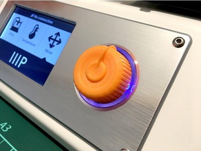 compass knob button monoprice select mini 3d printer parts 3d print model - Mito3D