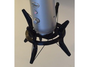 şok mount blue yeti mikrofon ses mavi ıkea mic monte edin örümcek tertial 3d print model - Mito3D