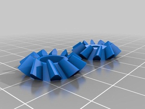 mi personalizados kegelrad-paar par de engranajes cónicos partes personalizado 3d print model - Mito3D