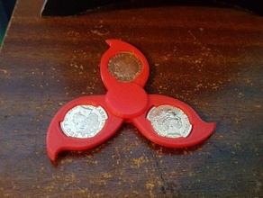 fidget spinner 6p jouets & jeux les pièces de monnaie jouet 3d print model - Mito3D