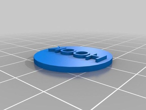 il mio token personalizzata gancio 3 monete & distintivi su misura 3d print model - Mito3D