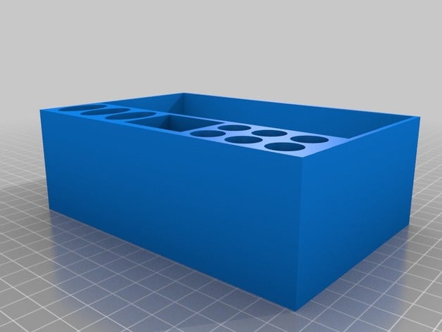 a parte superior aberta do stash caixa porta-ferramentas & caixas 3D print model - Mito3D