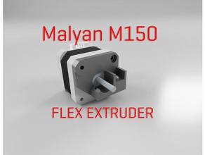 malyan m150 - sainsmart flex extruder part 3d printer extruders flexible fusion360 3d print model - Mito3D