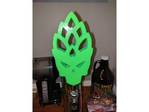 crâne hop robinet de bière nourriture et boisson 3d print model - Mito3D