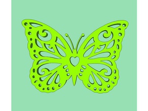 butterfly design animals wslab 3d print model - Mito3D