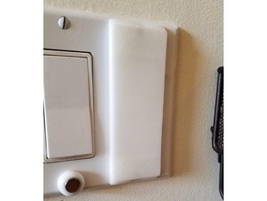 magnetische flachen Stil-Lichtschalter Abdeckung Haushalt Farbton Licht-Schalter light switch cover magnetic philips hue 3d print model - Mito3D
