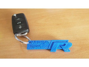 vw tiguan r-line portachiavi i auto keychain volkswagen 3d print model - Mito3D