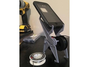 multifunctional modular phone stand solder wire spool holder diy iphone 5 6 smartphone 3d print model - Mito3D
