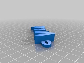 vincent Anahtarlık keyfob adı organizasyon özelleştirilmiş 3d print model - Mito3D
