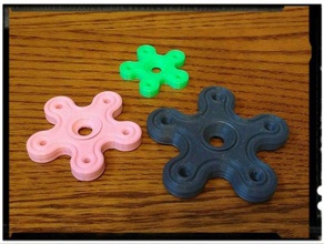 print-in-place spinner 3 sizes mechanical toys fidget hand print place 3d print model - Mito3D