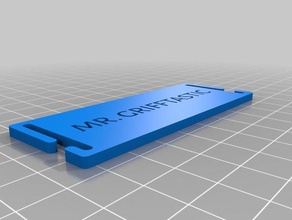 my customized molle name tag - sport & outdoors 3d print model - Mito3D