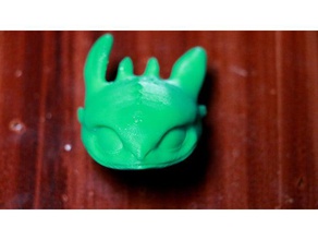 dragon head handle knob sculptures cupboard d print printed toothless awesome cabinet cool fun printing 3d print model - Mito3D
