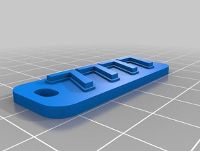 7777 keychains customized 3d print model - Mito3D