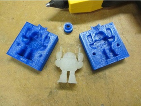 hot melt injection mold maker faire robot model robots molds 3d print model - Mito3D
