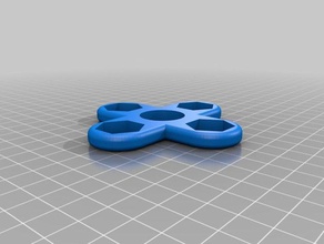 my customized fidget spinner 4 arms nuts 1 2 mechanical toys 3d print model - Mito3D