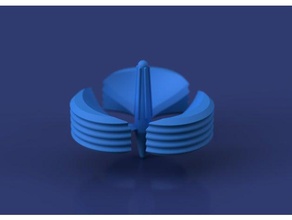 ponderado de los tops La impresión en 3d spin spinner la parte arriba juguete 3d print model - Mito3D