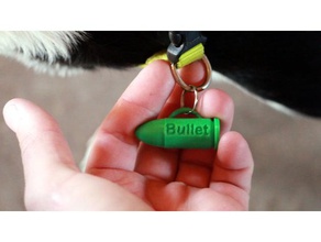 balle dog tag accessoires animal génial de cool mignon dogie chien teg doige épique compagnie imprimée pupie les chiots 3d print model - Mito3D